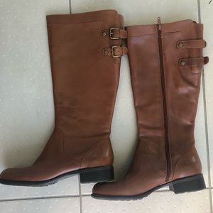 Anne Klein tall boots. Tan leather. Women’s 6.5